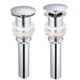 thumbnail image 2 of Aquaterior 1 5/8 Bathroom Pop up Drain Vessel Sink Drain Solid Brass Kitchen Sink Drains Tub Basin Polished Chrome, 2 of 3