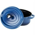 thumbnail image 2 of Heiss Energy-Efficient Cast Aluminum Dutch Oven, 3.5 Quart, Oval, Blue, 2 of 3