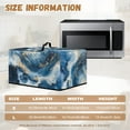 thumbnail image 6 of Whosucclay Blue Marble Print Microwave Dust Cover Tear Resistant Protective Oven Cover Scratch Resistant Easy to Clean Home Decoration Accessories 20.9" x 15.7" x 12.4"inches-L, 6 of 7