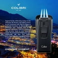 thumbnail image 6 of Colibri Monaco Triple Jet Flame Metallic Black Lighter, 6 of 6