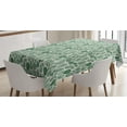 thumbnail image 1 of Ambesonne Botanical Tablecloth Rectangular Table Cover, Vintage Exotic Leaves, 60"x84", Green and Ivory, 1 of 3