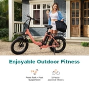 ENGWE L20 2.0 Electric Bike for Adults,7 Speed 750W E-bike 52V 13Ah Removable Battery,20×3.0 Tire UL2849 2pcs Green