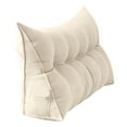 thumbnail image 4 of KNFATEQVEDG My Items Dorm Triangular Headboard Bolster Pillow White Wedge Headboard Twin Body Pillow Large Wedge Pillow Headboard Back Pillow for Sitting In Bed 120cm, 4 of 8
