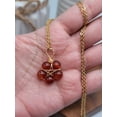 thumbnail image 3 of Carnelian Gold Wire Wrapped necklace Beautiful gift for her, 3 of 10
