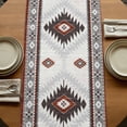 thumbnail image 5 of Brown Beige Boho 120 Inch Table Runner, Vintage Ethnic Tribal Southwestern Farmhouse Dresser Scarf Cotton & Linen Tablerunner for Dining/Kitchen Island/Holiday Party Décor 13" x 120", 5 of 9