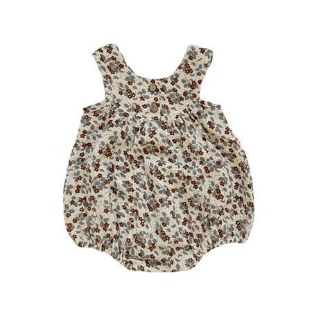 

DanceeMangoos Baby Girl Romper Soft Cotton Vintage Floral Spring Summer Baby Girls Clothes Newborn Onepiece Fashion Baby Girl Clothing
