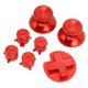thumbnail image 1 of Botones de metal del controlador de juego reemplazo D Pad Botón de reparación del controlador de cabeza de hongo Fácil instalación Aleación de aluminio Rojo para Gamepad ANGGREK Otros, 1 of 8