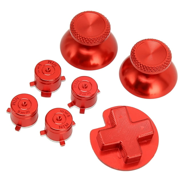 Boutons de Réparation de Manette de Jeu, Boutons en Métal ABXY pour Switch Pro, Remplacement de Boutons de Réparation en Alliage d'Aluminium, Boutons de Réparation de Manette de Jeu