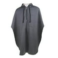 thumbnail image 3 of Warm Wheelchair Hooded Capes Ponchos man packable cape Leg Back Protector Heather Grey Male, 3 of 9