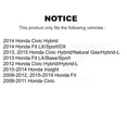 thumbnail image 2 of Kingstar Roue de Frein Arrière 14-WC370182 pour Voiture Honda Civic Fit Insight, 2 of 6