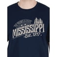 thumbnail image 2 of Unisex Mississippi State Graphic Tee, Triblend T-Shirt from Home Free, Sizes S-2XL, 2 of 5