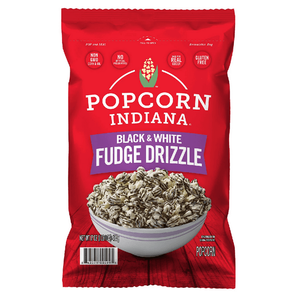 Popcorn, Indiana, Fudge Drizzle, Black and White Kettle Corn, Non GMO