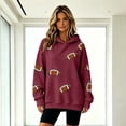 thumbnail image 2 of TOMVIGX Womens Game Day Sweatshirts Graphic Cute Oversized Hoodie Touchdown Family Football Tops Sunday Funday Watch Party Clothes XL, 2 of 9