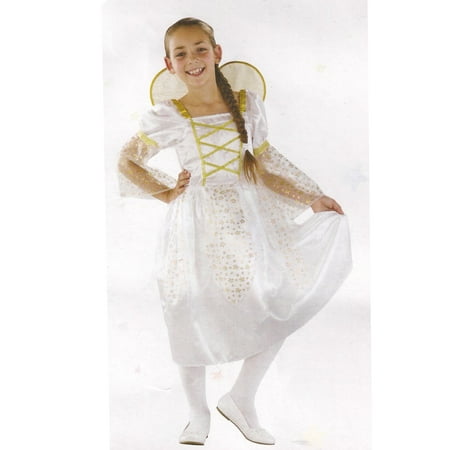 Northlight White and Gold Angel Girl Halloween Children's Costume - Ages 7-9 Years
