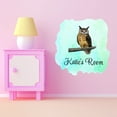 thumbnail image 3 of Animal Watercolor Custom Name Wall Decals for Kids Room - Nocturnal Bird Animal Multicolor Design Nature Personalized Bedroom Wall Sticker Water Color Style - Size: 10 In x 10 In, 3 of 5