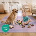 thumbnail image 4 of ODIKA 5'x7' Ultra-Soft Area Rug, Purple Pastel Pink Blend Swirls Symmetrical Flow Border None Washable, Bare feet friendly, Silk-Touch for Bedroom Home office, 4 of 7