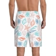 thumbnail image 3 of Kdxio Colorful Seashells1 Print Mens Sleep Shorts Bottoms Soft Comfy Pajama Wear Pants with Drawstring Pockets, 3 of 7