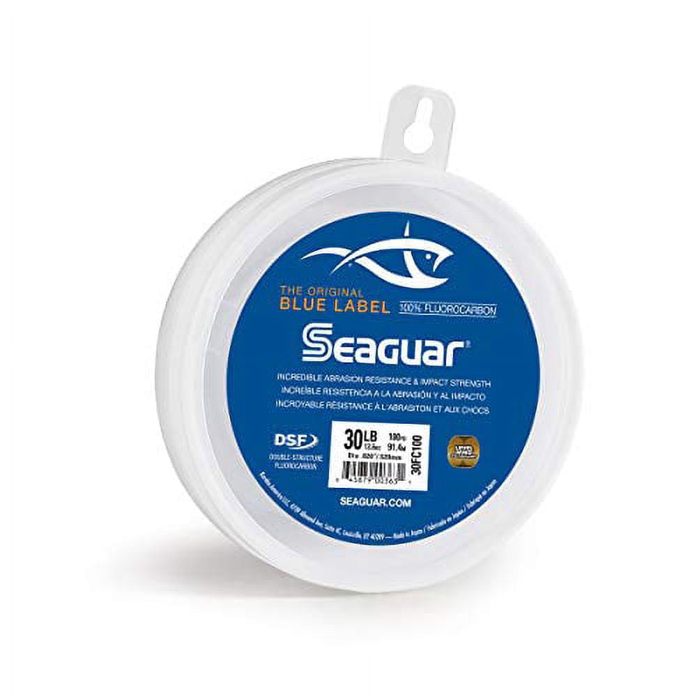 Seaguar Blue Label 100% Flourocarbon Fishing Line (DSF), 30lbs, 100yds Break Strength/Length - 30FC100