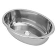 thumbnail image 4 of Hand Wash Basin, Oval Shape 393x273mm   Large Capacity Marine Sink With 40mm Drain Hole For RV Yacht Boat, 4 of 8