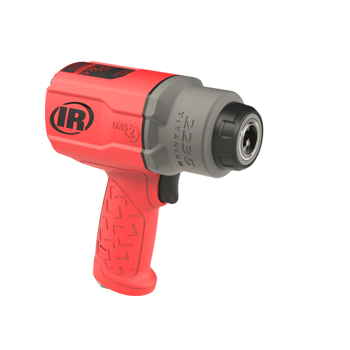 Ingersoll Rand DXS2 1/2" Air Impact Wrench, Friction Ring Retainer, Red
