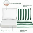 thumbnail image 6 of Outdoor Loveseat Cushion Set, 48 x 24, Water Repellent, Fade Resistant, Cushion Set for Patio Love Seat Sofa Cushions Couch, Bench, and Swing, 6 of 8