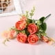thumbnail image 5 of Ramo de flores artificiales simulación ramo de flores rosas oficina en casa plástico decoración floral falsa 2 piezas sidaley HA7957-00B, 5 of 6