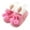 As the picture, variant on Girls Kids Cute Bow Slippers with Warm Plush Fleece House Slip-on Shoes