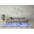 thumbnail image 3 of Ahgly Company Machine Washable Indoor Rectangle Abstract Blue Modern Area Rugs, 4' x 6', 3 of 4