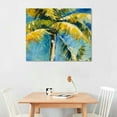 thumbnail image 2 of PRATYUS Palm Tree Canvas Wall Art: Bathroom Coconut Leaf Painting Print Bedroom Ocean Beach Picture Abstract Tropical Seascape Artwork Colorful Coastal Scenery Wall Art 20x16in, 2 of 6