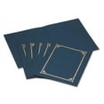 thumbnail image 1 of Housse de Certificat/document en Lin Bleu Marine Six par Paquet, 1 of 1