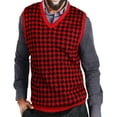 thumbnail image 2 of Blue Ocean Mens Houndstooth Sweater Vest (sv-777), 2 of 4