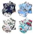 thumbnail image 4 of Ropa de playa hawaiana para perros, estampado de moda de verano, ropa para mascotas, camiseta Floral para perros pequeños, camisas para cachorros y gatos, chaleco, 4 of 5