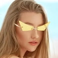 thumbnail image 4 of de terre de gato para mujer Estrechas Pequeñas de moda Accesorios puntiagudo de conducción para , AMARILLO Soledad anteojos ojo de gato, 4 of 8