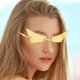 thumbnail image 5 of Cat Eye Eyeglasses,frameless sunglass womens , frames Retro style narrow Sun Protection, Sun Shades small face Pointy,Glasses eyeglasses Eyewear Narrow SM SunniMix none, 5 of 8
