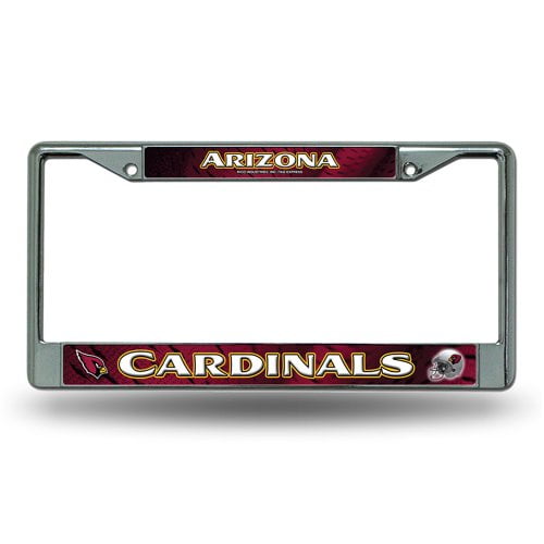 Arizona Cardinals Chrome License Plate Frame