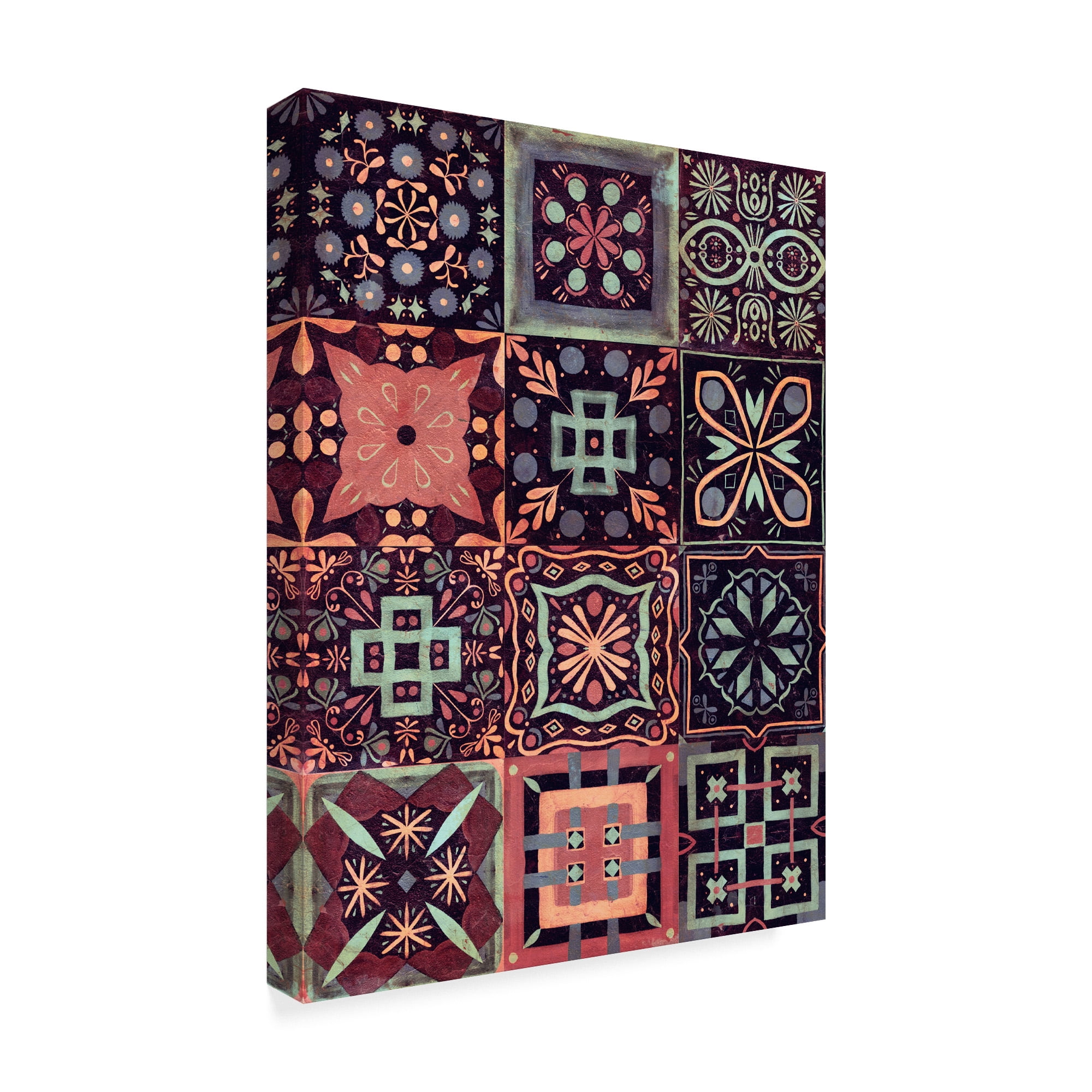 Trademark Fine Art 'Kaleidoscope Tile IV' Canvas Art by Victoria Borges