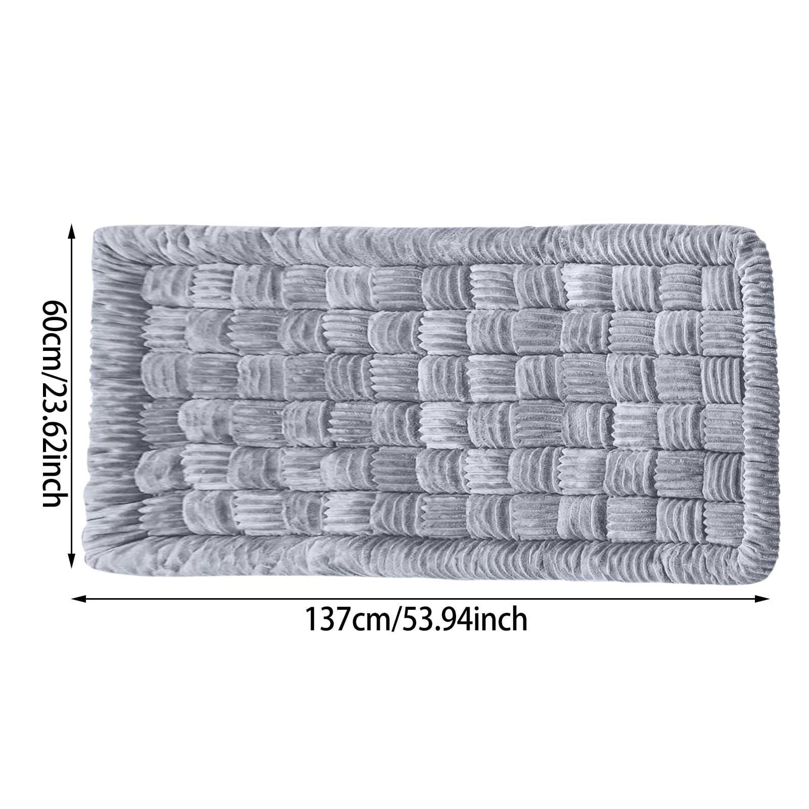 YaoZQ Coffee Warm Car Seat Dog Mat, 54 in Thick Runner Rug for Back Seat, Durable Non-Skid Crate Liner for German Shepherds