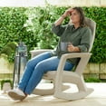 thumbnail image 6 of Semco Plastics Rockaway Heavy Duty Resin All-Weather Outdoor Rocking Chair, 6 of 7