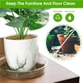 thumbnail image 5 of Manunclaims 10 Packs Flower Pot Trays - 6/8/10/12inch Clear Plant Saucers Flower Pot Trays, with 10Pcs Plant Labels, Plastic Plant Soil Collection Saucer Drip Trays for Indoor Outdoor Plants Garden, 5 of 8