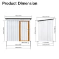 thumbnail image 6 of Holaki 5' x 4' FT Outdoor Storage Shed, Metal Garden Tool Shed with Lockable Door, Outside Sheds & Storage Galvanized Steel, White, 6 of 10