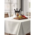 thumbnail image 6 of Cream Geometric Table Cloth, Modern White Stripe Abstract Distortion Art Waterproof Tablecloth for Rectangle Tables, Reusable Washable Fabric Table Cover for Restaurant Kitchen Dining Tables 60"x102", 6 of 6