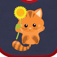 thumbnail image 4 of Inktastic Cute Cat, Orange Cat, Kitty, Kitten, Sunflower Girls Baby Bib, 4 of 4