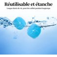 thumbnail image 4 of Bouchons d'Oreilles (Bleu), 6 Paires Bouchons d'Oreilles en Silicone Moulables Réutilisables pour Sommeil Réduction de Bruit Sommeil Natation Ronflement, 4 of 5