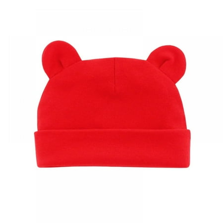 

Leonard 0-12m Newborn Baby Infant Toddler Hats Beanie Babies Boy Girl Beanies Cute Ears Bonnet Infant Cotton Hat Cap 0-12 Months