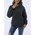 thumbnail image 2 of Fenclushy Womens Winter Hoodies Warm Fleece Sherpa Lined Pullover Hooded Sweatshirt(Black,M) .., 2 of 7