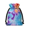 NYZNIA Tie Dye Gift Bags with Drawstring for Birthday Candy Sundries Storage Bag
