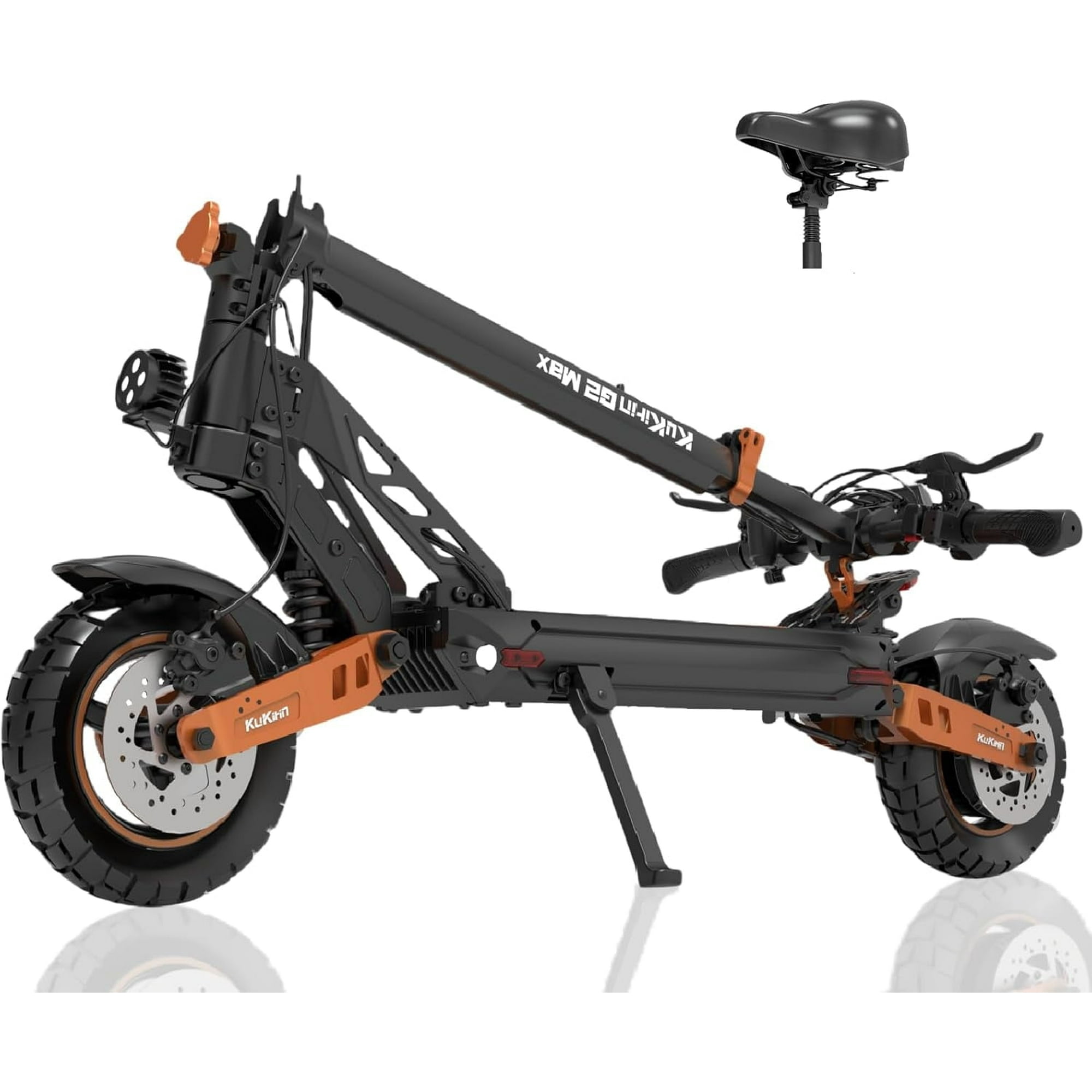 KUKIRIN G2Max Electric Scooter with Seat, 960WH 1000W Powerful Motor, 34 MPH Max Speed, 49 Miles Range, 48V/20Ah Large Capacity Battery, 10'' PneumaticTires Dual Brake Folding E-Scooter for Adults