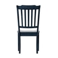 thumbnail image 6 of Weston Home Farmhouse Slat Back Wood Dining Side Chairs, Antique Denim (Set of 2), 6 of 8