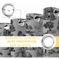 thumbnail image 6 of Farmhouse Country Blackout Curtains for Bedroom/Living Room, Thermal Insulated Kitchen Curtains, Vintage French Garden Horse Swan Grommet Darkening Window Treatment Drapes 52"x72"x2, 6 of 8