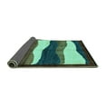 thumbnail image 2 of Ahgly Company Indoor Rectangle Oriental Turquoise Blue Modern Area Rugs, 5' x 7', 2 of 4